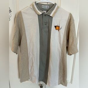 Munsingwear Mens 100% Combed Cotton Polo with Fish with Sunglasses Size Medium